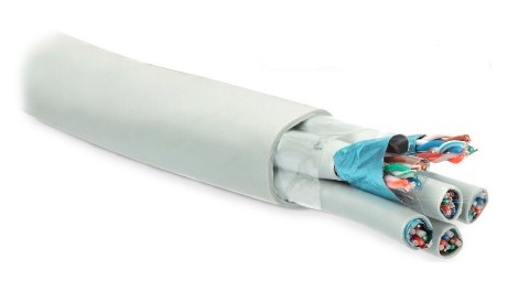 Кабель витая пара Hyperline Cat5 F/UTP, FUTP24W-C5-S24-IN-LSZH-GY, (FTP24W-C5-SOLID-IN-LSZH)  экранированная Фото Кабель витая пара Hyperline Cat5 F/UTP, FUTP24W-C5-S24-IN-LSZH-GY, (FTP24W-C5-SOLID-IN-LSZH)  экранированная Фото