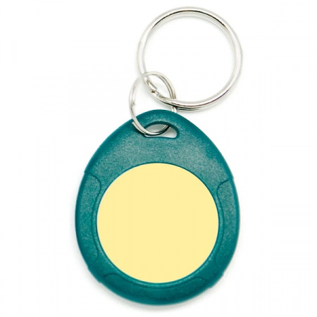 Брелок EM, IL-07EGY, с кольцом, зелёный + жёлтый Фото