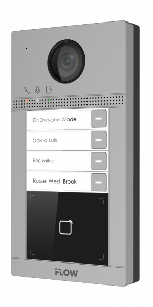 F-VI-1406ISMCWE1 2Мп IP вызывная панель на четырех абонентов с ИК-подсветкой и Wi-Fi Фото F-VI-1406ISMCWE1 2Мп IP вызывная панель на четырех абонентов с ИК-подсветкой и Wi-Fi Фото
