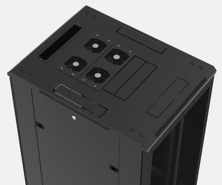 Hyperline TTB-3268-AS-RAL9004 Шкаф напольный 19-дюймовый, 32U, 1610x600х800 мм (ВхШхГ) Фото