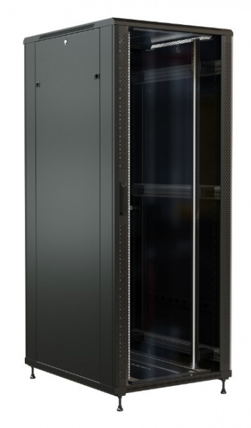 WR-TT-3282-AS-RAL9004 Шкаф напольный 19-дюймовый, 32U, 1610x800х1200 мм (ВхШхГ) Фото