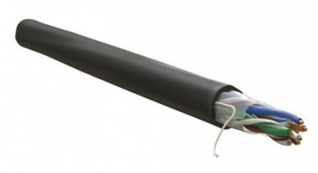 WR-UTP-4P-C5E-PE-BK Кабель витая пара, неэкранированный U/UTP, категория 5e, 4 пары (0,50 мм) 305 м. Фото