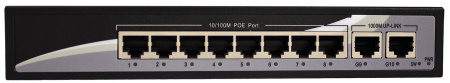 TSn-8P10V Коммутатор 10 портовый POE Ethernet Фото