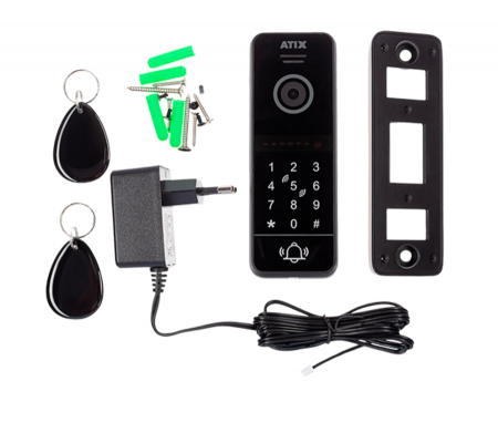 AT-I-D31F/CKR Black Вызывная панель со встроенным считывателем карт доступа и клавиатурой Фото