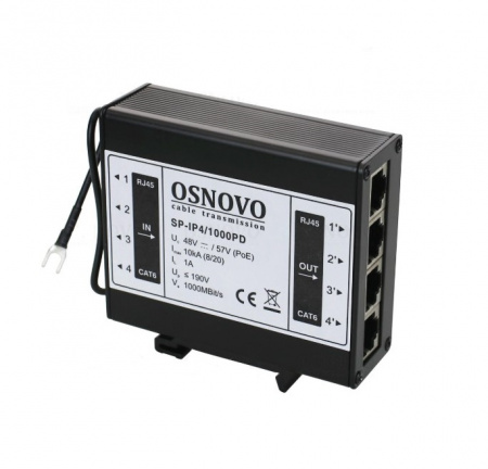 SP-IP4/1000PD Устройство грозозащиты для локальной вычислительной сети на 4 порта Фото