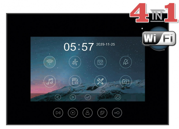 Marilyn HD Wi-Fi s (black) VZ Монитор видеодомофона Фото Marilyn HD Wi-Fi s (black) VZ Монитор видеодомофона Фото