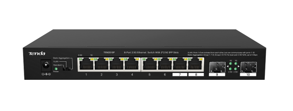 TEM2010F 8-портовый коммутатор 2.5G Ethernet с 2 портами SFP Фото