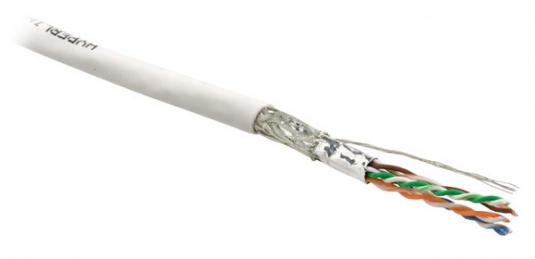 Кабель витая пара Hyperline Cat6 SF/UTP, SFUTP4-C6-P26-IN-LSZH-GY-500, (500 м) экранированная Фото Кабель витая пара Hyperline Cat6 SF/UTP, SFUTP4-C6-P26-IN-LSZH-GY-500, (500 м) экранированная Фото