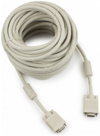 Кабель VGA Premium Cablexpert, 20м, 15M/15M, двойн.экран, феррит.кольца, пакет Фото Кабель VGA Premium Cablexpert, 20м, 15M/15M, двойн.экран, феррит.кольца, пакет Фото