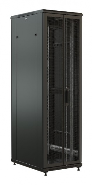 WR-TT-4766-DD-RAL9004 Шкаф напольный 19-дюймовый, 47U, 2277x600х600 мм (ВхШхГ) Фото