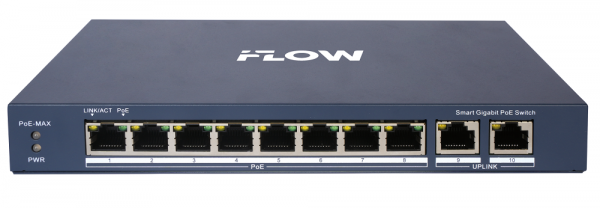 F-SW-EM610POE-VM POE-коммутатор смарт-управляемый с грозозащитой 6кВ Фото