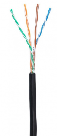 Кабель «витая пара» NETLAN CAT5e (Класс D) U/UTP 4 пары, 100МГц, одножильный, BC (чистая медь), внешний
