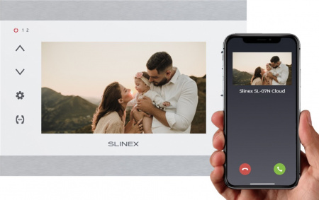 SL-07N Cloud (Silver+White) Монитор домофона цветной Фото SL-07N Cloud (Silver+White) Монитор домофона цветной Фото