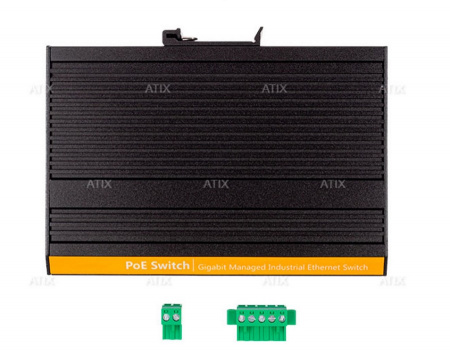AT-NS-8GP-2GS/I-240 (F) 8 портовый управляемый промышленный РoЕ коммутатор Фото