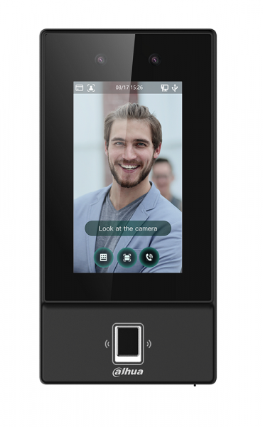 DHI-ASI6214S AI терминал учета рабочего времени и контроля доступа с распознаванием лиц и отпечатков пальцев Фото