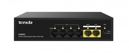S106PC 6-портовый неуправляемый коммутатор PoE Фото