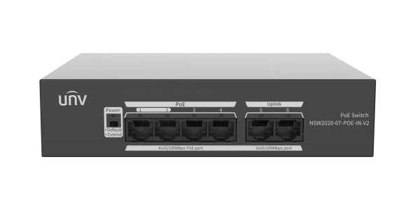 NSW2020-6T-POE-IN-V2 6-портовый неуправляемый PoE коммутатор Фото