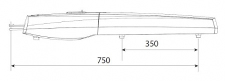 SWN25B - Привод 24 В линейный, самоблокирующийся с энкодером (корпус синий) Фото