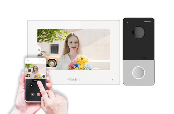 HiWatch DS-D100IKWF(B) комплект IP видеодомофонии Фото HiWatch DS-D100IKWF(B) комплект IP видеодомофонии Фото