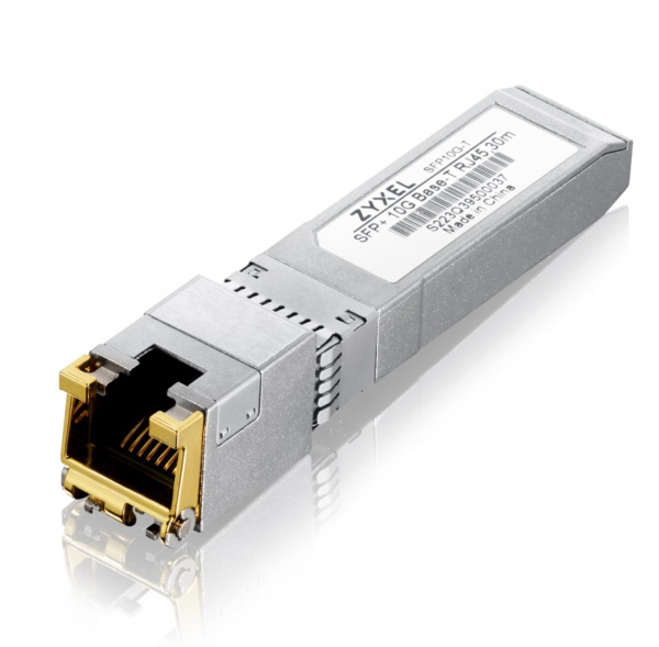 SFP-трансивер Zyxel SFP10G-T с портом 10G RJ-45 (10G Base-T), для кабеля Cat6a/7 до 30 м [SFP10G-T-Z Фото