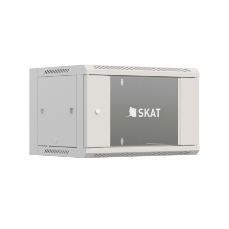 SKAT TB-9W645GF-G Шкаф настенный телекоммуникационный 9U 600х450х500мм, дверь стеклянная Фото
