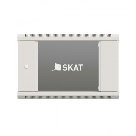 SKAT TB-9W645GF-G Шкаф настенный телекоммуникационный 9U 600х450х500мм, дверь стеклянная Фото