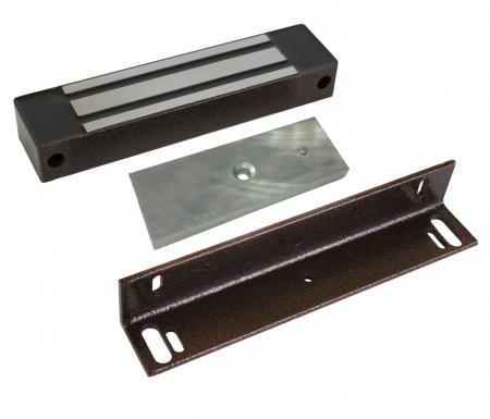 ML-295KB с уголком (коричневый) Замок электромагнитный влагозащищенный с уголком  Фото