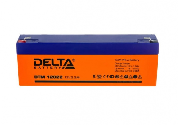 DTM 12022 DELTA 2,2 А/ч 12В Аккумулятор герметичный свинцово-кислотный Фото