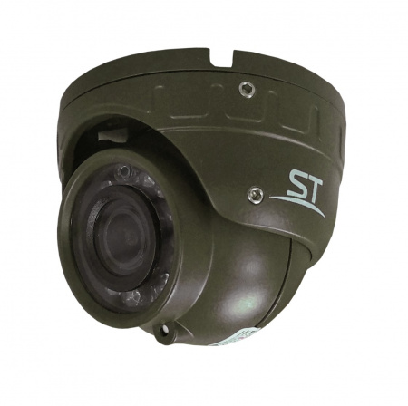 ST-S4501 POE ХАКИ (2,8mm) 4MP уличная купольная IP-камера с ИК подсветкой до 30 м Фото