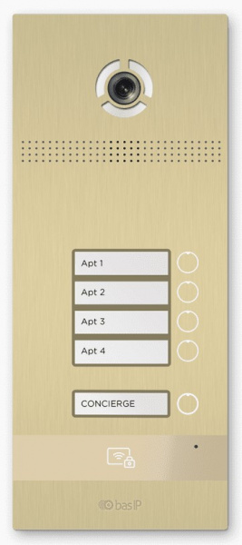 BI-04FB GOLD Вызывная панель на 4 абонента Фото BI-04FB GOLD Вызывная панель на 4 абонента Фото