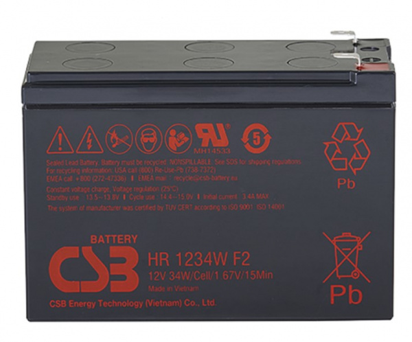 CSB HR 1234W Аккумулятор герметичный свинцово-кислотный Фото