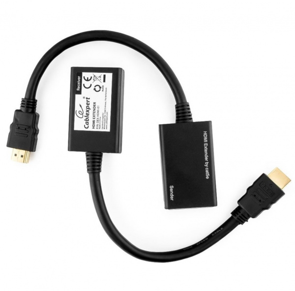 Удлинитель HDMI по витой паре до 30м Cablexpert DEX-HDMI-01, HD19Mx2/RJ45Fx2 Фото Удлинитель HDMI по витой паре до 30м Cablexpert DEX-HDMI-01, HD19Mx2/RJ45Fx2 Фото
