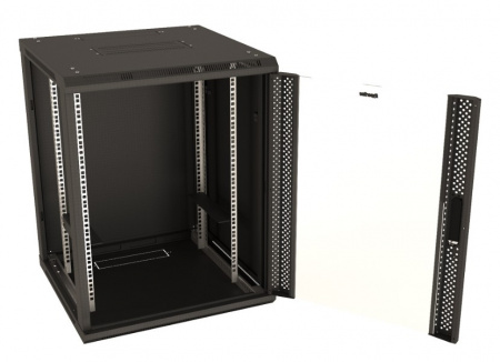 Hyperline TWB-1566-GP-RAL9004 Шкаф настенный 19-дюймовый (19
