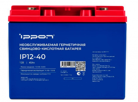 Аккумуляторная батарея IPL 12-40 Фото