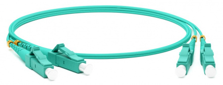 Hyperline FC-D2-503-LC/PR-LC/PR-H-3M-LSZH-AQ Патч-корд волоконно-оптический (шнур) MM 50/125(OM3) Фото