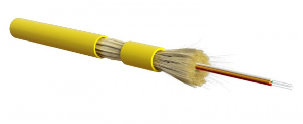 Кабель волоконно-оптический FO-DT-IN-9S-4-LSZH-YL Hyperline 9/125 (SMF-28 Ultra) одномодовый, 4 волокна Фото