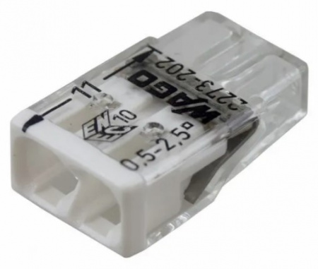 2273-202 Экcпресс-клемма, 2-проводная до 2,5 мм², (100 шт./уп.) WAGO Фото