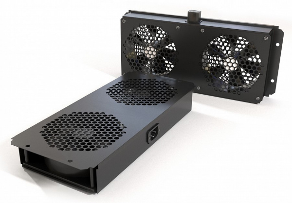 Hyperline Модуль вентиляторный потолочный с 2-мя вентиляторами Фото Hyperline Модуль вентиляторный потолочный с 2-мя вентиляторами Фото