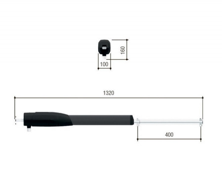 ATS30AGM - Привод 230 В линейный, самоблокирующийся, со встроенными концевыми выключателями, для ств Фото