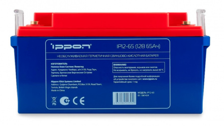 Аккумуляторная батарея IPL 12-65 Фото