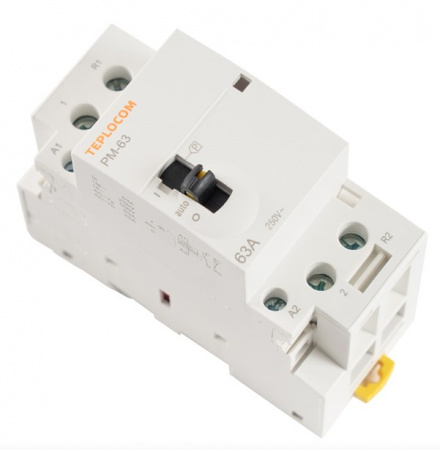 TEPLOCOM РМ-63 релейный модуль 220 В 63 А для управления нагрузкой, NO, NC Фото