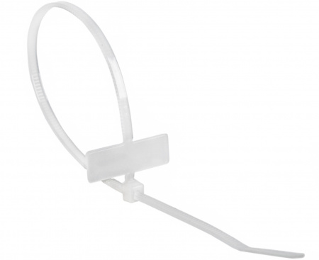 Хомут под маркер nylon 200x2,5 мм 100 шт. белый REXANT Фото