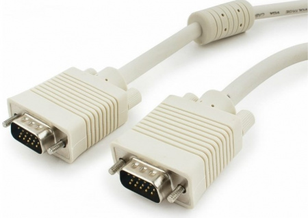 Кабель VGA Premium Cablexpert, 20м, 15M/15M, двойн.экран, феррит.кольца, пакет Фото Кабель VGA Premium Cablexpert, 20м, 15M/15M, двойн.экран, феррит.кольца, пакет Фото