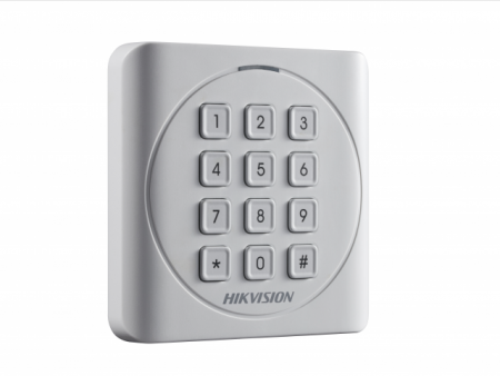 DS-K1801MK Считыватель Mifare карт с механической клавиатурой
 Фото