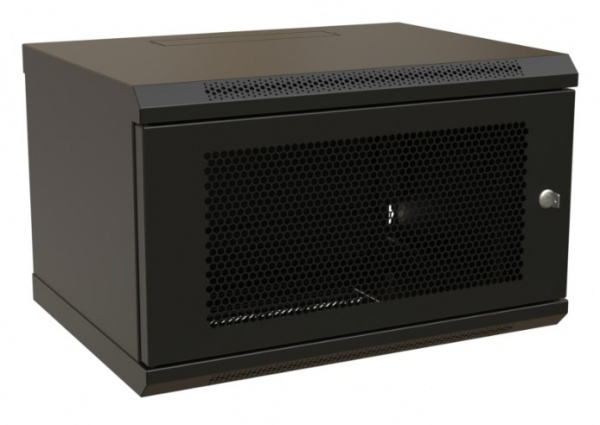WR-TW-0966-SD-RAL9004 Шкаф настенный 19-дюймовый (19