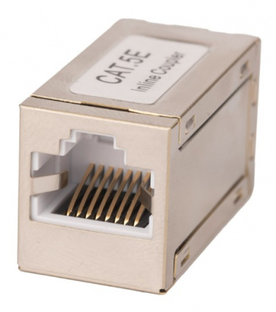 WR-CA-8p8c-C5E-SH Проходной адаптер, RJ45-RJ45 (8p8c), категория 5е, экранированный Фото WR-CA-8p8c-C5E-SH Проходной адаптер, RJ45-RJ45 (8p8c), категория 5е, экранированный Фото