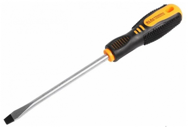 Отвертка шлицевая SL 8х150 мм, двухкомпонентная рукоятка REXANT Фото Отвертка шлицевая SL 8х150 мм, двухкомпонентная рукоятка REXANT Фото