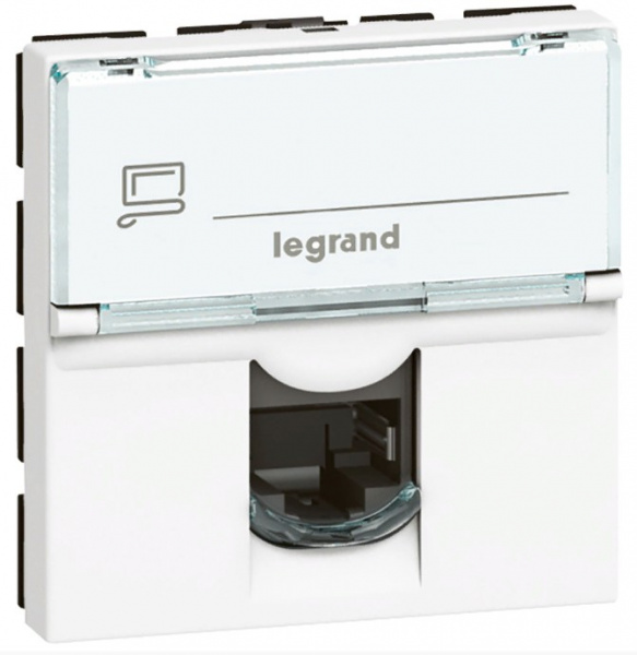 LEGRAND 076564 Модуль розетки компьютерной RJ-45, кат. 6, UTP, 2М, белый, Mosaic Фото LEGRAND 076564 Модуль розетки компьютерной RJ-45, кат. 6, UTP, 2М, белый, Mosaic Фото