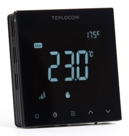 TEPLOCOM TSF-Prog/LUX Программируемый термостат для теплого пола, 250В, 16А, NTC Фото