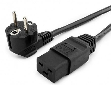 Кабель питания Cablexpert, 1.8м, Schuko-С19, 16А, черный, с заземлением Фото